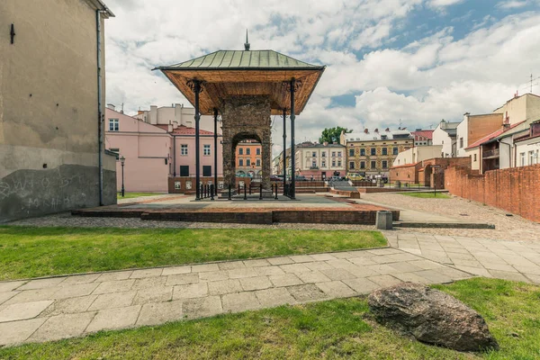 Pozostałości Żydowskiej Synagogi Tarnow Zniszczone Polsce Podczas Wojny — Zdjęcie stockowe