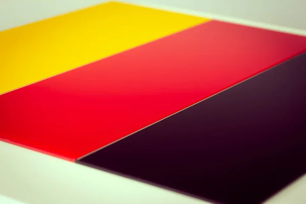 German National Flag Black Red Yellow Background — Stock Photo, Image