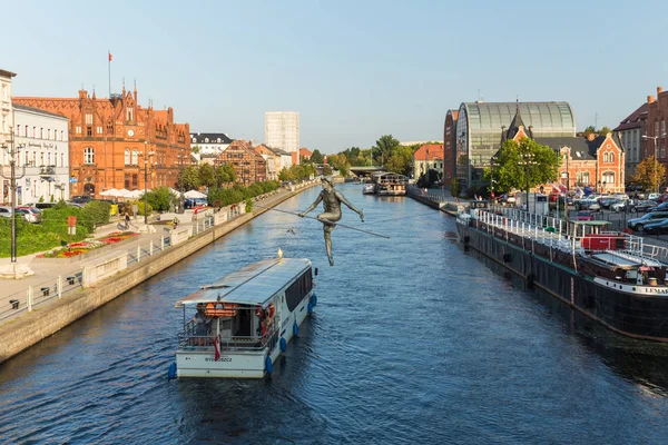 Bydgoszcz Kuyavian Pommerns Vojvodskap Polen Historiska Stadskärnan Vid Floden Brda — Stockfoto