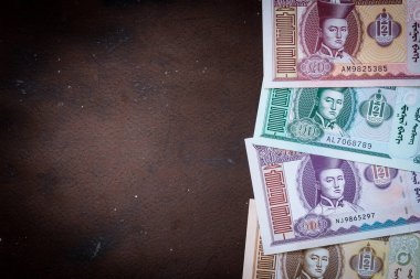 Moğolistan parası, Tugrik parası, çeşitli banknotlar, metin için yer