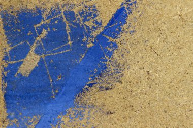 Ahşap doku üzerinde mavi boyalı duvar Texture.Abstract Background.Blue boya lekeler. 