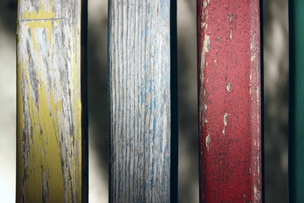 Abstracte Kleurrijke Achtergrond Kleurrijke Houten Panelen Houten Panels Old Houten — Stockfoto