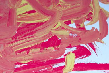 Bulanık soyut arka plan boyalı. Kırmızı ve sarı renkleri arka plan. Kırmızı boyalı doku.