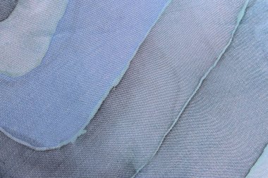 Bulanık mavi arka plan doku. Mavi boyalı Tekstil doku.