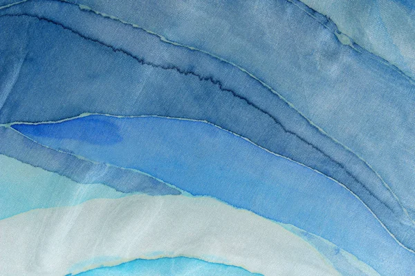 Blurred Abstract Blue Background Texture Textura Textil Pintada Azul —  Fotos de Stock