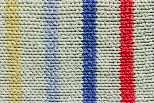 Résumé Tricot Contexte Texture Tricotée Fermer Fond Abstrait Tissu Coloré — Photo