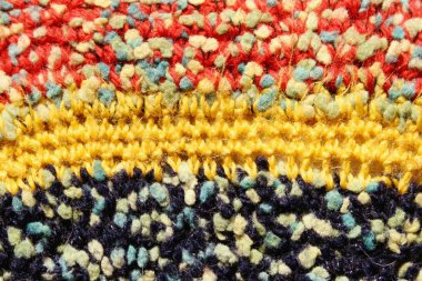 Soyut Doku Arka Planı. Renkli Tekstil Doku. Tekstil Dokular Yatay Shot. Kumaş Arka Plan.