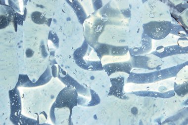 Bulanık Sıvı Doku Arka Planı. Metin için Kopya Alanı Bir Sürü ile Soyut Arka Plan. Gri Renk. 