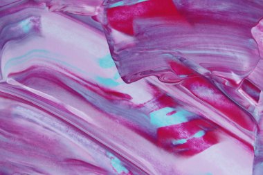 Akrilik boyayla yapılan soyut bir arka plan. Renkli bir zemin. Soyut doku arkaplanı. Renkli boya dokusu.