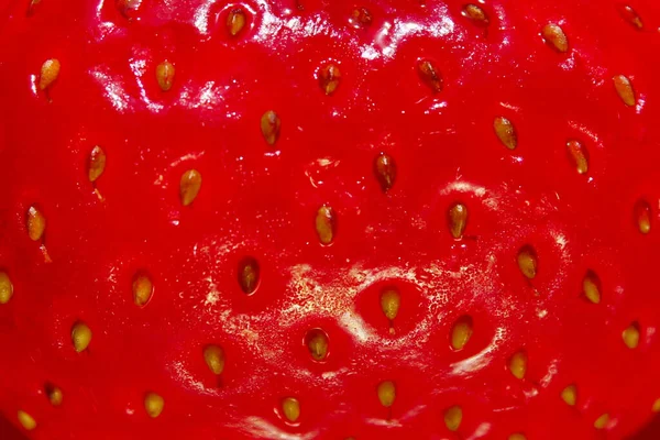 Rozmazaný Obraz Červené Jahodové Textury Pozadí Abstraktní Textura Potravin Pozadí — Stock fotografie