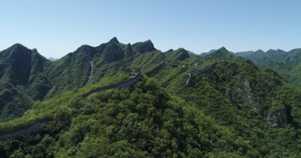 Vista Desde Aire Gran Muralla — Vídeo de stock