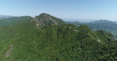 Büyük duvar'ın havadan görünümü