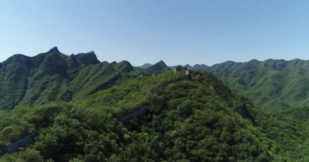 Vista Desde Aire Gran Muralla — Vídeo de stock