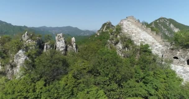 万里の長城の空気からの眺め — ストック動画