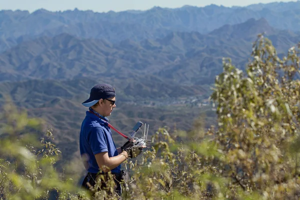 Fotoğrafta ile DJI indeks işlem dron hayalet 4pro vardır. Çekim Beijing yaklaşık 110 km. alınmıştır. Uçağın pilot rakım yaklaşık 600 metredir. 