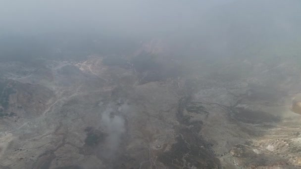 Natur Indonesiens Vulkan Papandayan Insel Java — Stockvideo