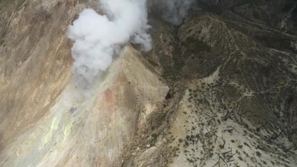 Naturaleza Indonesia Volcán Papandayan Isla Java — Vídeo de stock