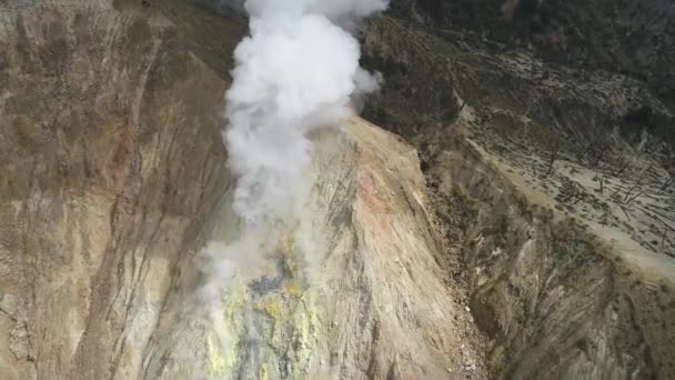 Naturaleza Indonesia Volcán Papandayan Isla Java — Vídeos de Stock