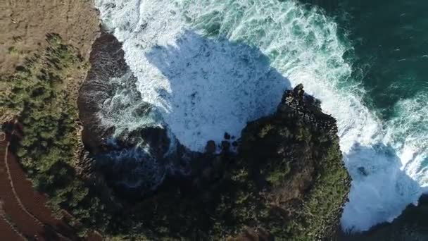 Natureza Indonésia Costa Sul Java Tiro Feito Julho — Vídeo de Stock