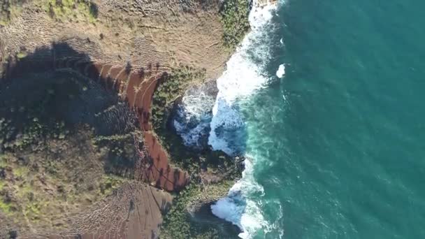 Nature Indonésie Côte Sud Java Tournage Effectué Juillet — Video