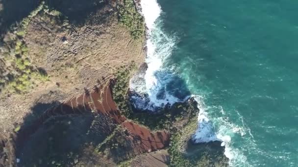 Natureza Indonésia Costa Sul Java Tiro Feito Julho — Vídeo de Stock