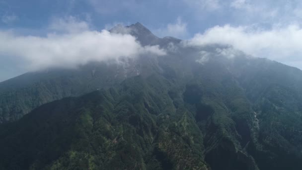 Endonezya Nın Doğası Java Adası Merapi Dağı Etki Zaman Haritalama — Stok video