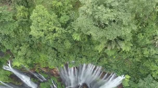Aard Van Indonesië Het Eiland Java Waterval Coban Sewu Waterval — Stockvideo