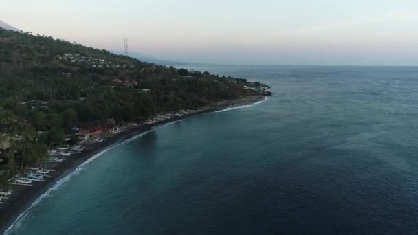 Sunrise Bali Recording Made East Coast Island City Amed — Stock Video