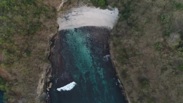 努沙佩尼达岛 努沙佩尼达岛的惊人风景拍摄无人机 — 图库视频影像