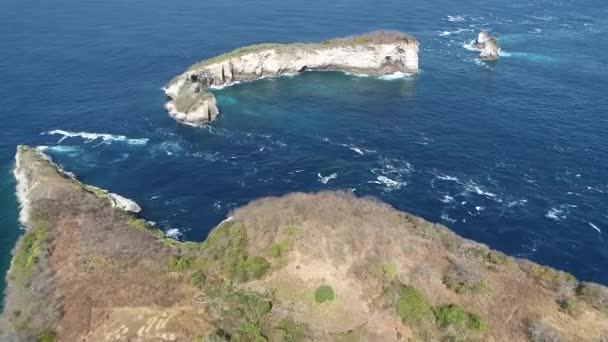 Isola Nusa Penida Paesaggio Incredibile Dell Isola Nusa Penida Girato — Video Stock