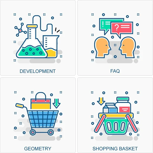 Bunlar Yüksek Kalite Simge İllüstrasyonu. Tüm İş, Finans, Terfi ve diğer farklı kavramları içeriyor. Hepsi aynı yerde..