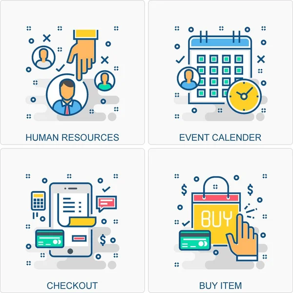 Bunlar Yüksek Kalite Simge İllüstrasyonu. Tüm İş, Finans, Terfi ve diğer farklı kavramları içeriyor. Hepsi aynı yerde..