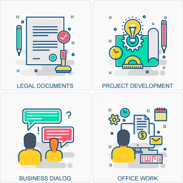 Bunlar Yüksek Kalite Simge İllüstrasyonu. Tüm İş, Finans, Terfi ve diğer farklı kavramları içeriyor. Hepsi aynı yerde..