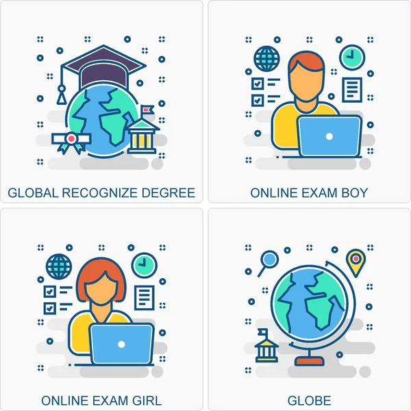 Bunlar Yüksek Kalite Simge İllüstrasyonu. Tüm İş, Finans, Terfi ve diğer farklı kavramları içeriyor. Hepsi aynı yerde..