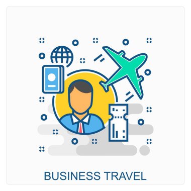 Yüksek Kalite Simge İllüstrasyonu tüm İş, Finans, Terfi ve diğer farklı kavramları bir arada içerir..