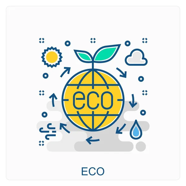 Dit zijn hoge kwaliteit pictogram illustratie omvat alle milieu en ecologie en andere verschillende concepten allemaal onder één plaats. — Stockvector