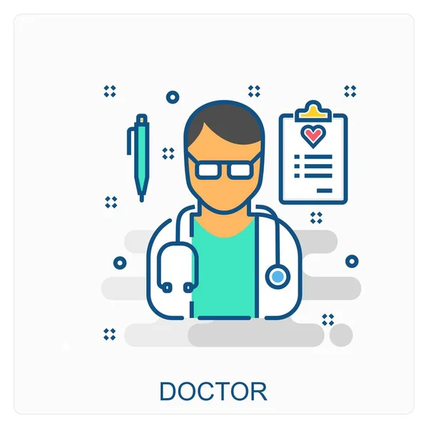 Estes são Ilustração de ícone de alta qualidade inclui todos os médicos, promoções e outros conceitos diferentes, todos sob um só lugar . — Vetor de Stock