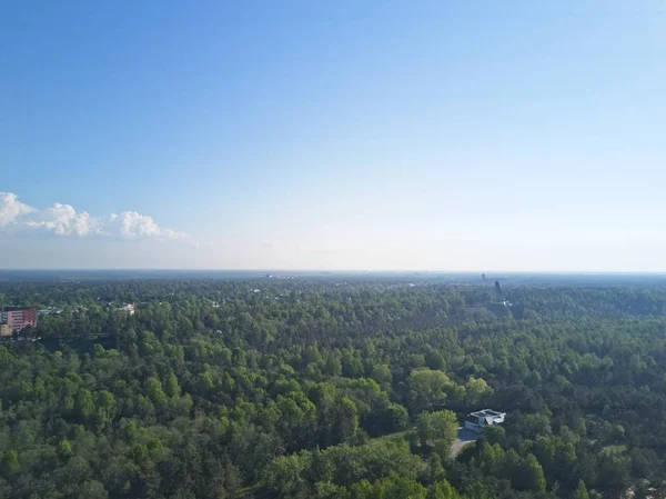 Flygfoto Över Staden Tallinn Estland Distriktet Mustamjae — Stockfoto