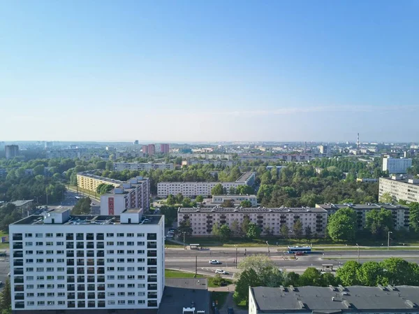 Luftaufnahme Der Stadt Tallinn Estland Bezirk Mustamjae — Stockfoto