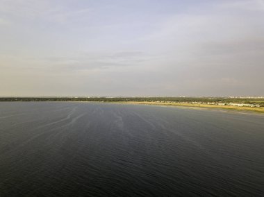 Baltık kıyı deniz plaj havadan görünümü