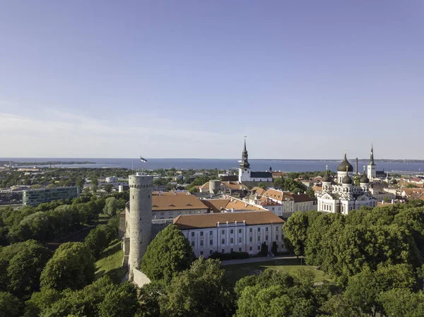 Tallinn tarihi eski şehir Cityscape üzerinde göster 