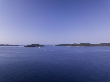 Hava güzel manzara ve deniz Hırvatistan