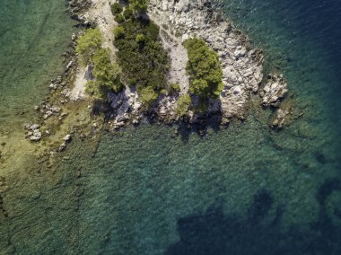 Hava güzel manzara ve deniz Hırvatistan