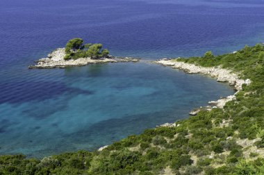 Hava güzel manzara ve deniz Hırvatistan