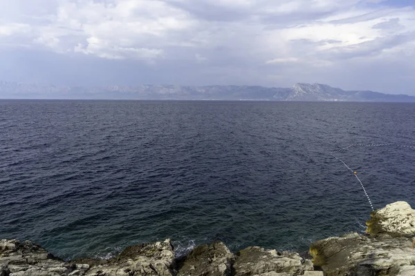 Красивый Пейзаж Море Хорватии — стоковое фото