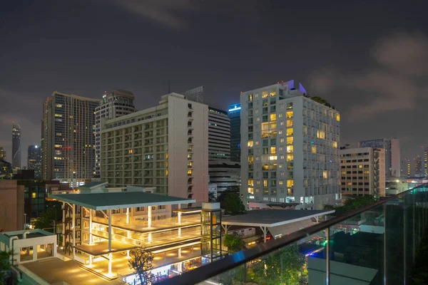 Bangkok alacakaranlık gece görünümü