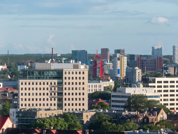 Vista Aérea Ciudad Tallinn Estonia Distrito Negocios —  Fotos de Stock