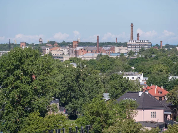 Flygfoto Över Staden Tallinn Estland Business District — Stockfoto