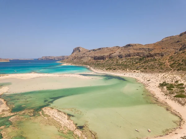 Girit 'teki Gramvousa Adası ve Balos Gölü