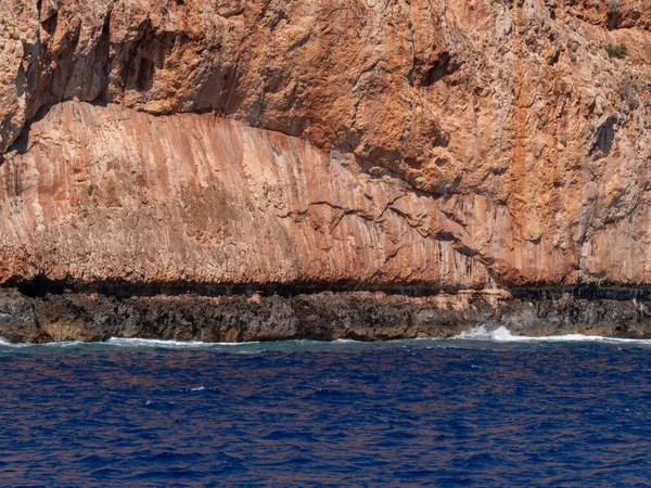 Blick Auf Schöne Felsen Vom Meer Auf Kreta — Stockfoto